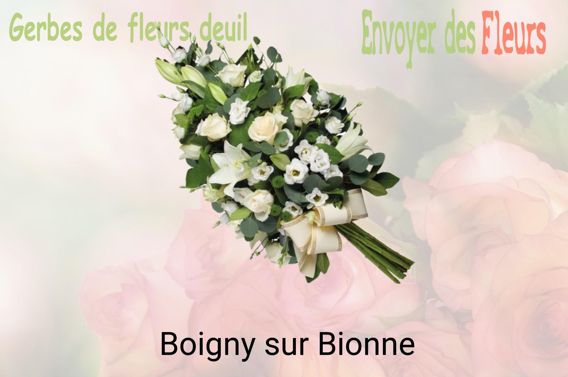 Gerbe de fleurs de deuil livrée à Boigny-sur-Bionne
